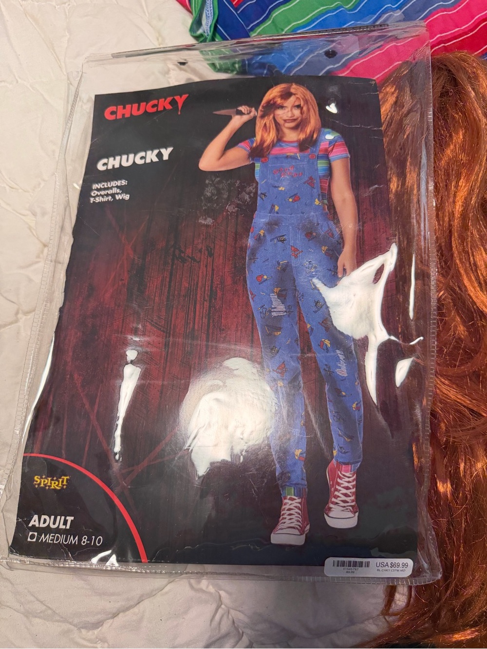 Womens chucky costume M 8-10 - Picture 2 of 4